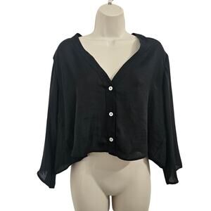 SHOW ME YOUR MUMU Uptown Top in Black Size S